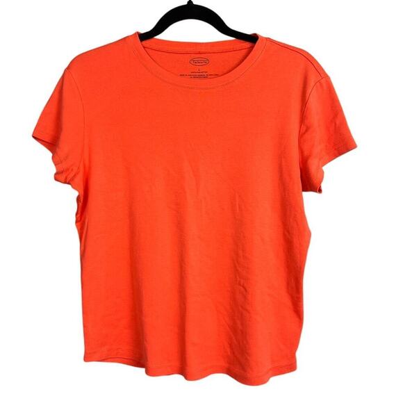 Talbots 100% Pima Cotton Short Sleeve Shirt Size L - Picture 1 of 6
